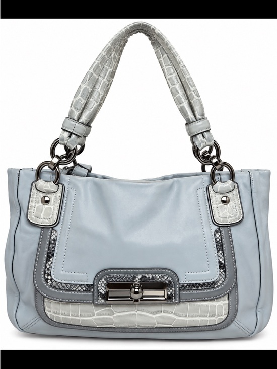 Coach Handbags - Coach 2010 Kristin Spectator Leather East/West Large Light Grey Tote in EUC